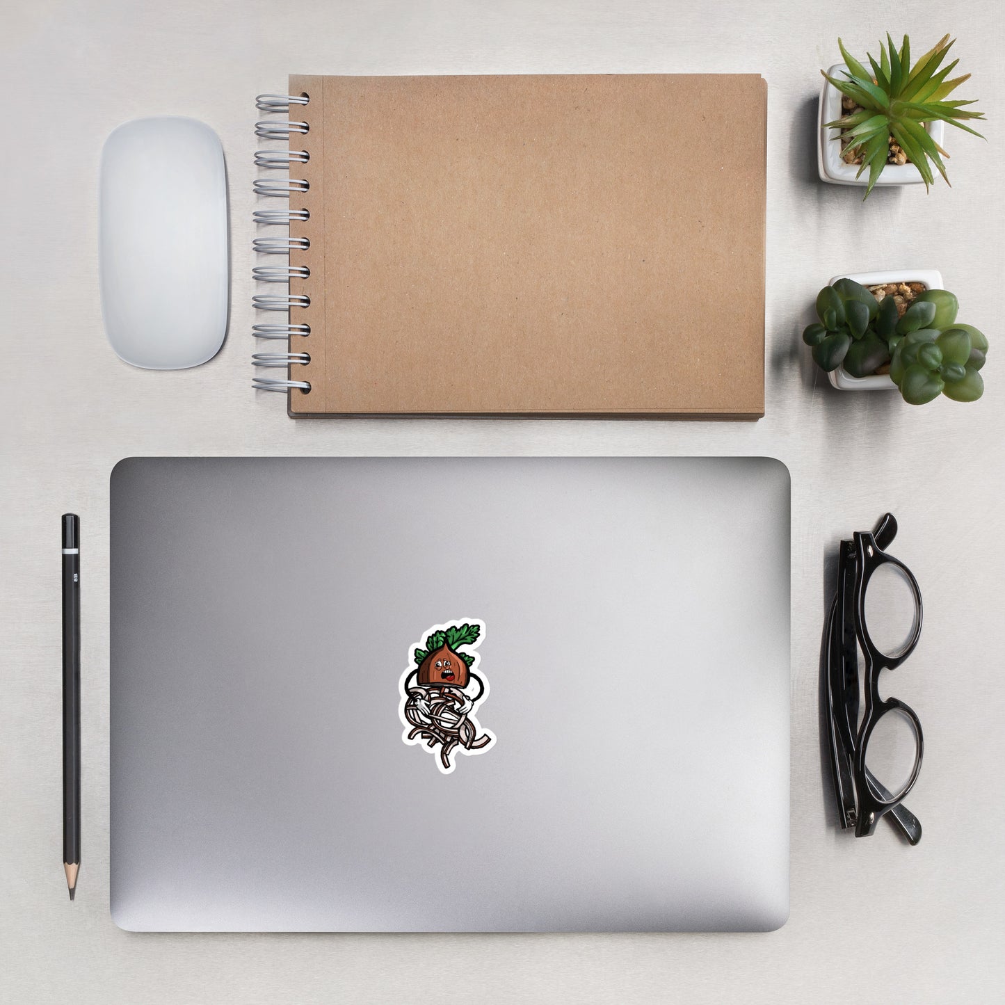 Onion Trying to Hold It Together - Bubble-free stickers