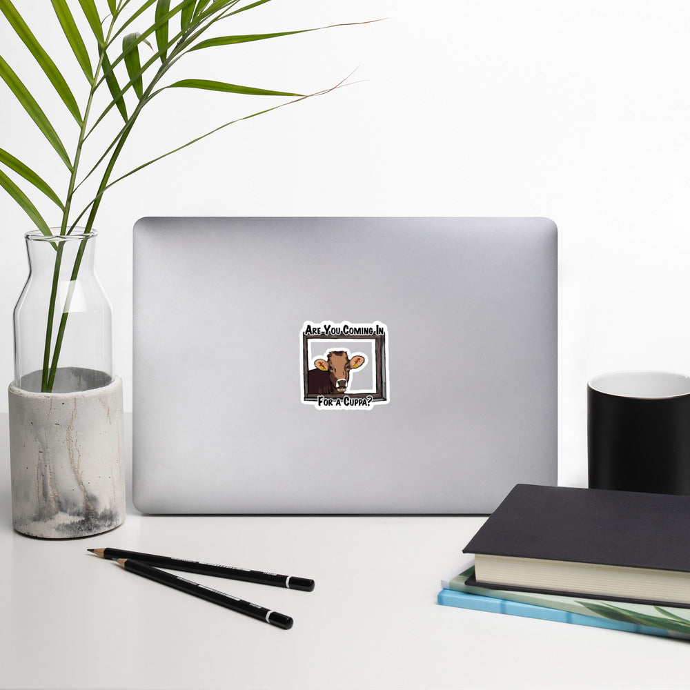 Coming in for a Cuppa? - Bubble-free stickers