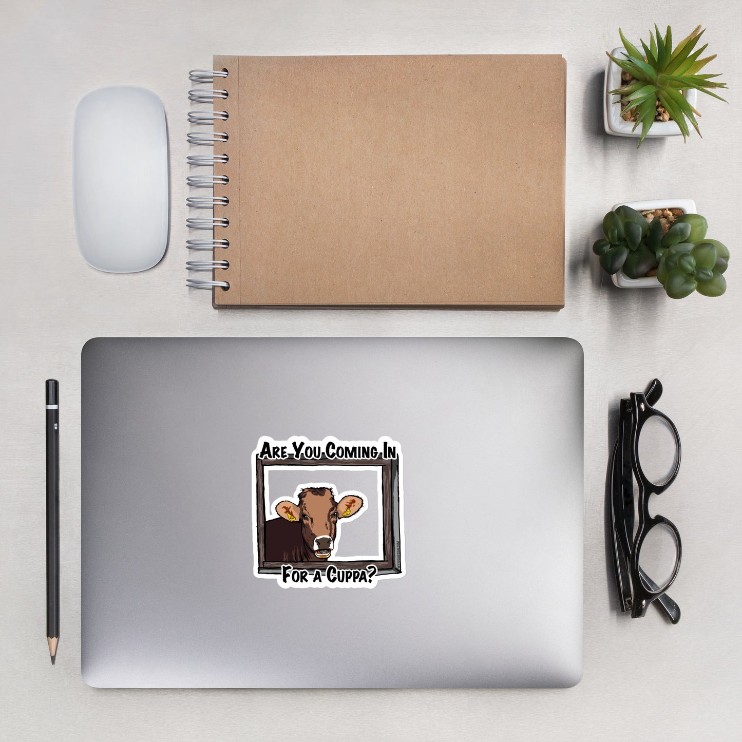Coming in for a Cuppa? - Bubble-free stickers