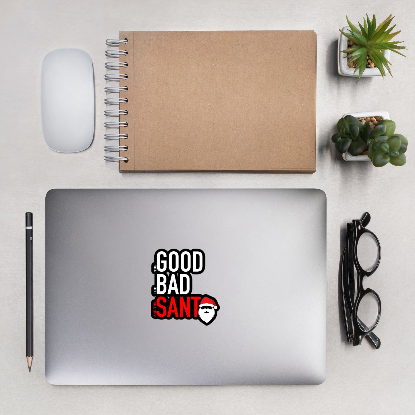 The Good, The Bad And The Santa - Bubble-free stickers