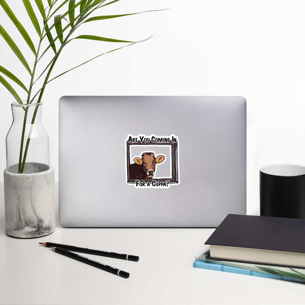 Coming in for a Cuppa? - Bubble-free stickers
