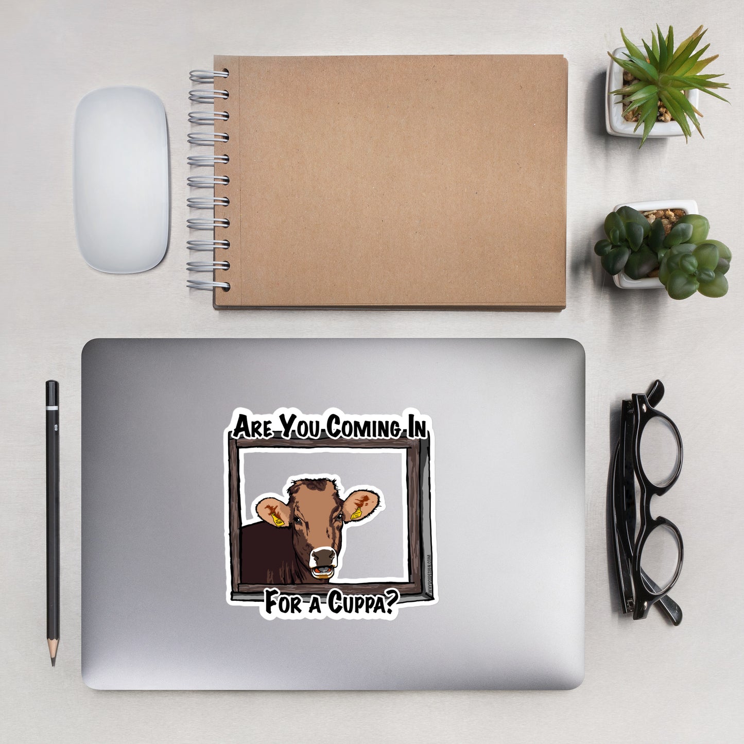 Coming in for a Cuppa? - Bubble-free stickers
