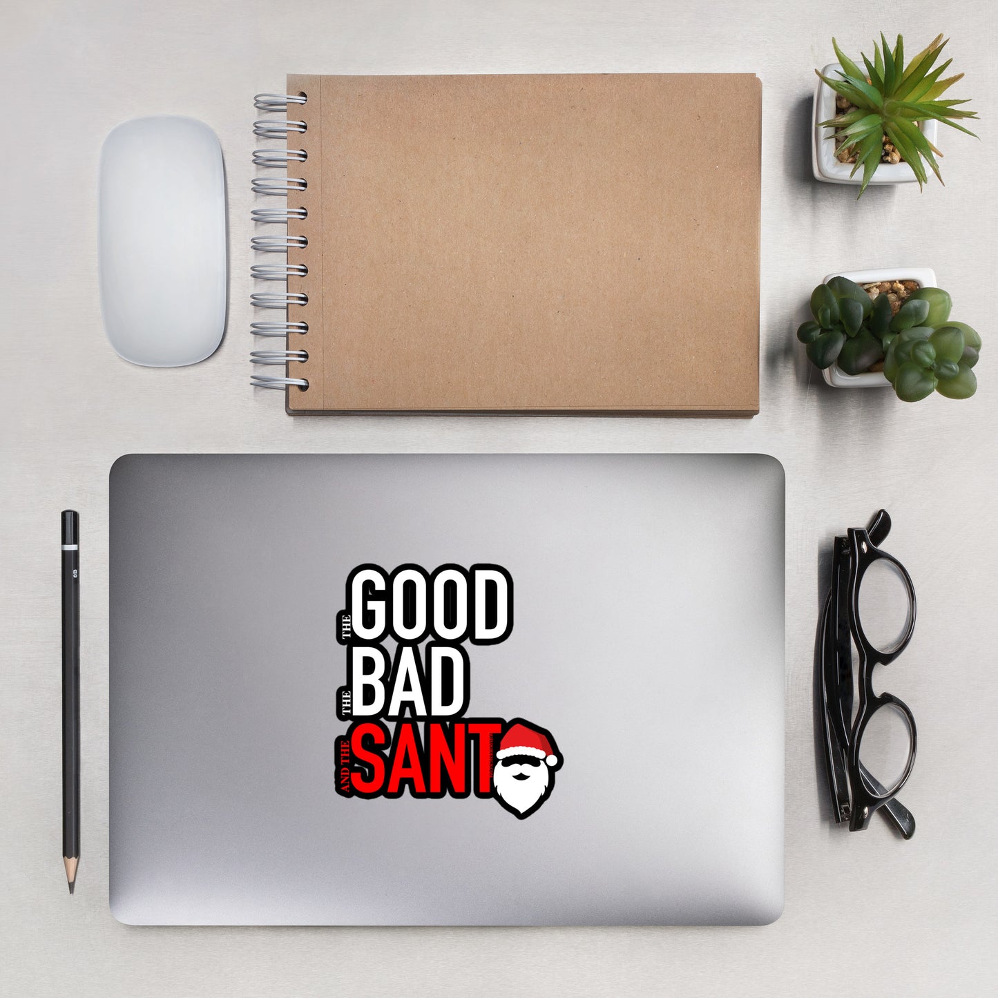 The Good, The Bad And The Santa - Bubble-free stickers