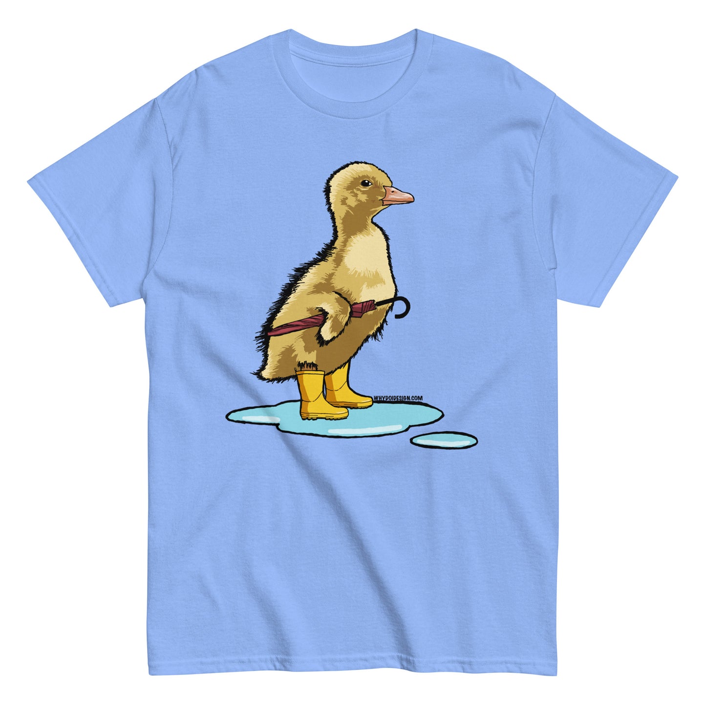 Duckling in the Rain – Cute Umbrella-Ready Duckling - Unisex classic tee