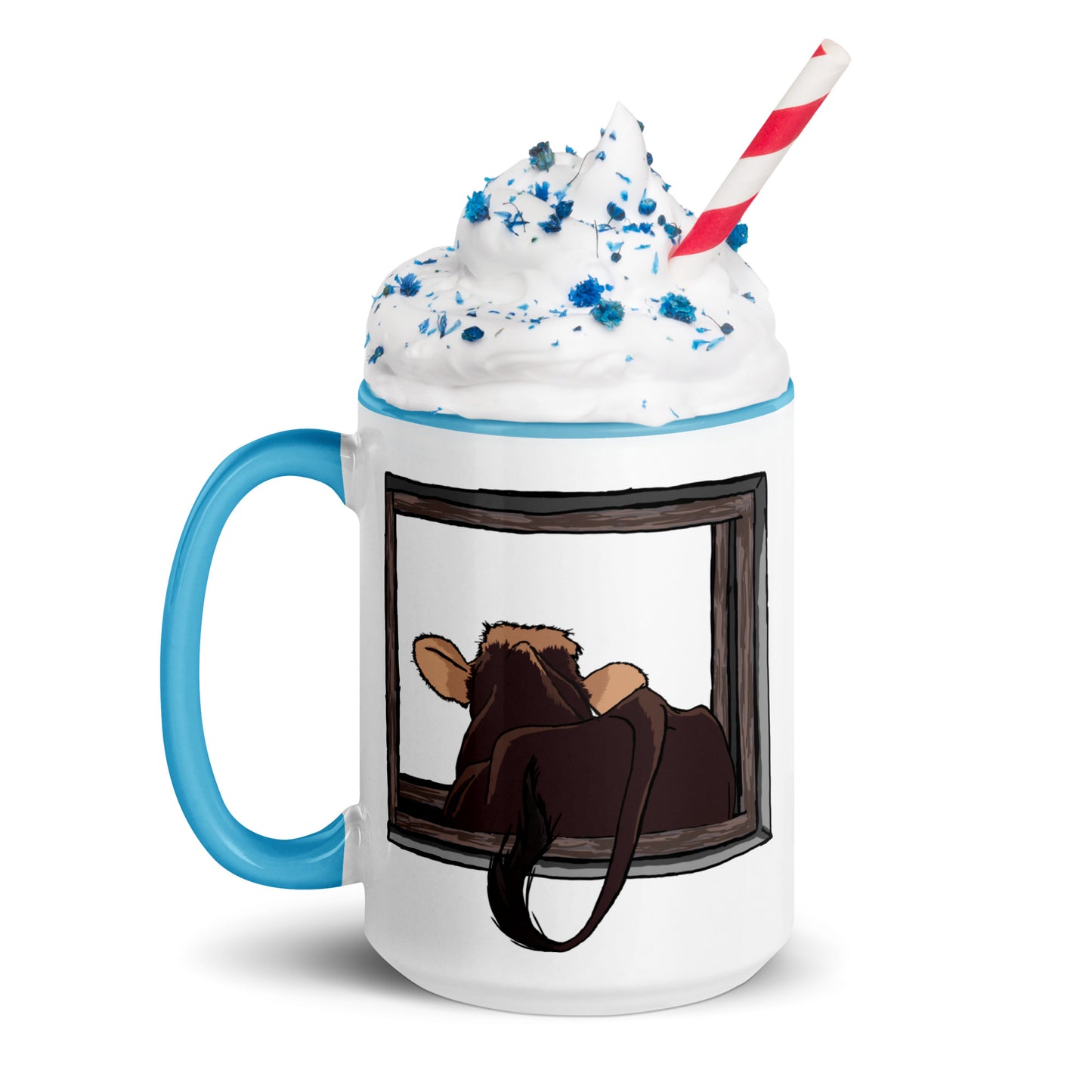 Coming in for a Cuppa? - Mug with Color Inside