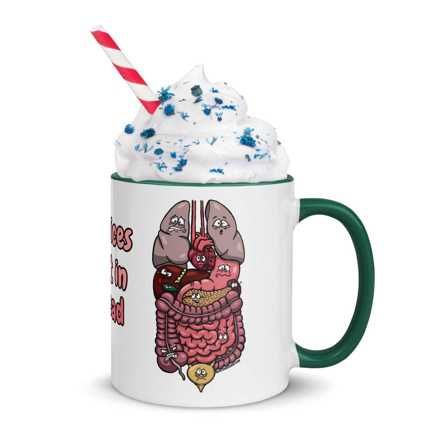 The Voices Aren't In My Head - Mug with Color Inside