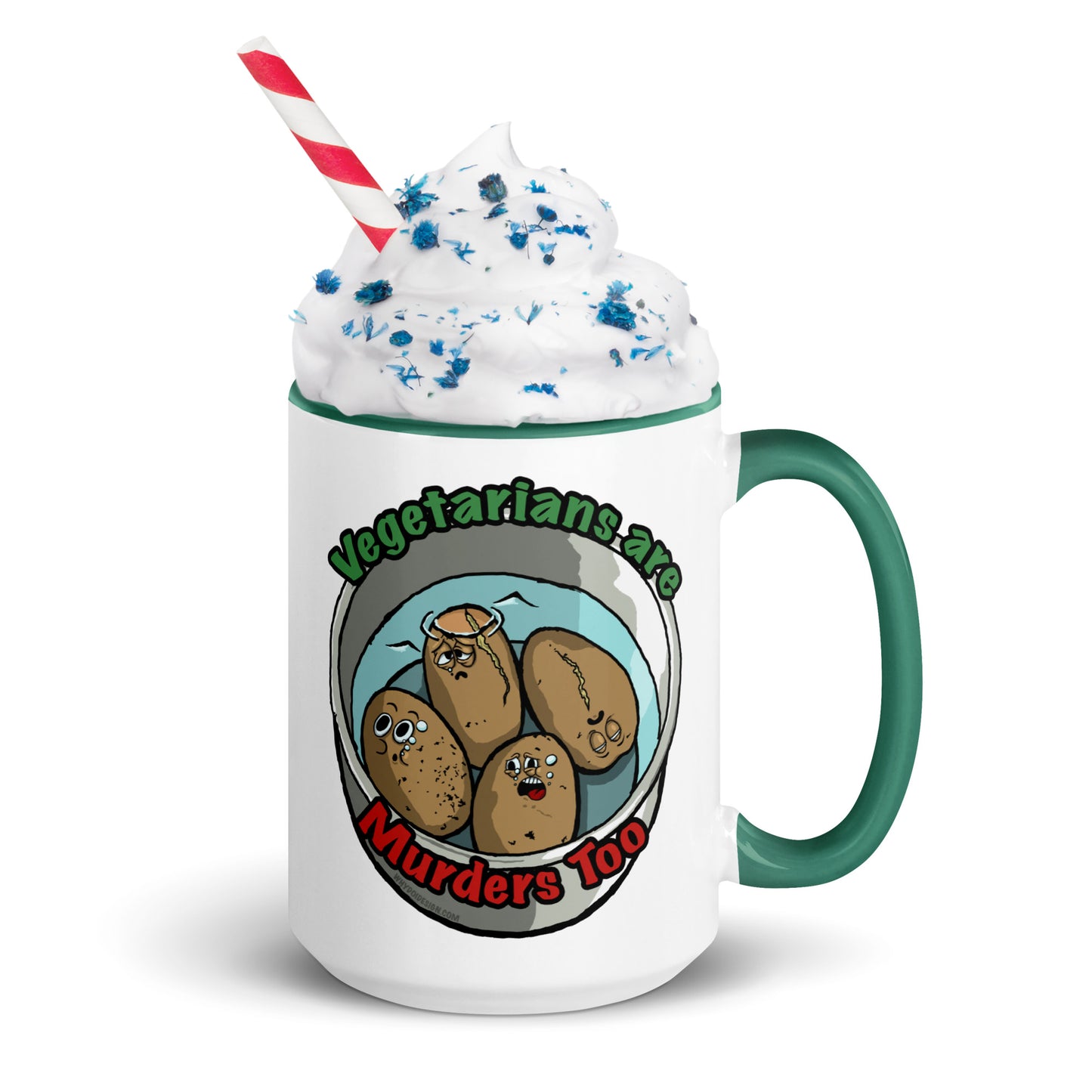Vegetarians Are Murdering Potatoes - Mug with Color Inside
