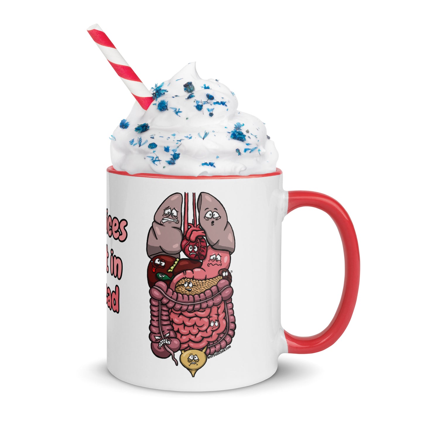The Voices Aren't In My Head - Mug with Color Inside