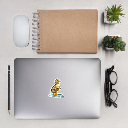 Rainy Day Duckling - Bubble-free stickers