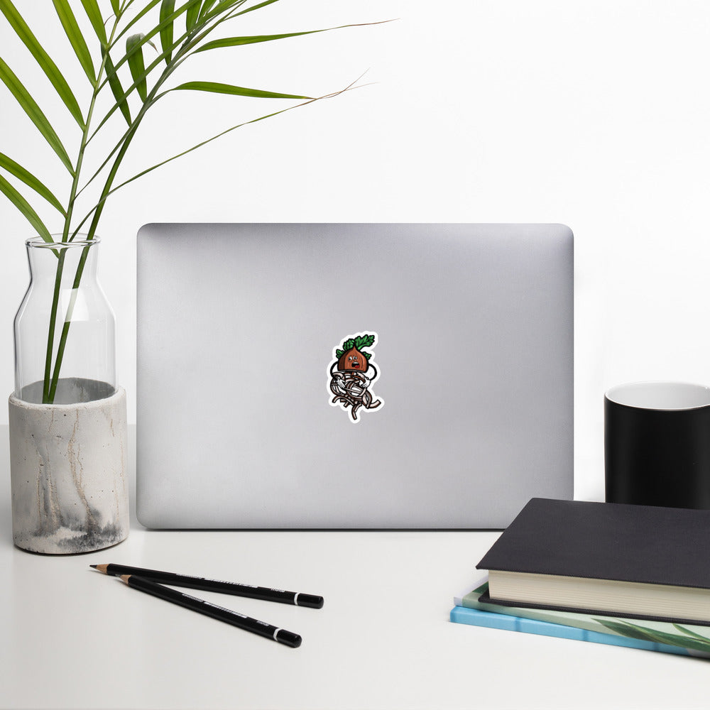 Onion Trying to Hold It Together - Bubble-free stickers