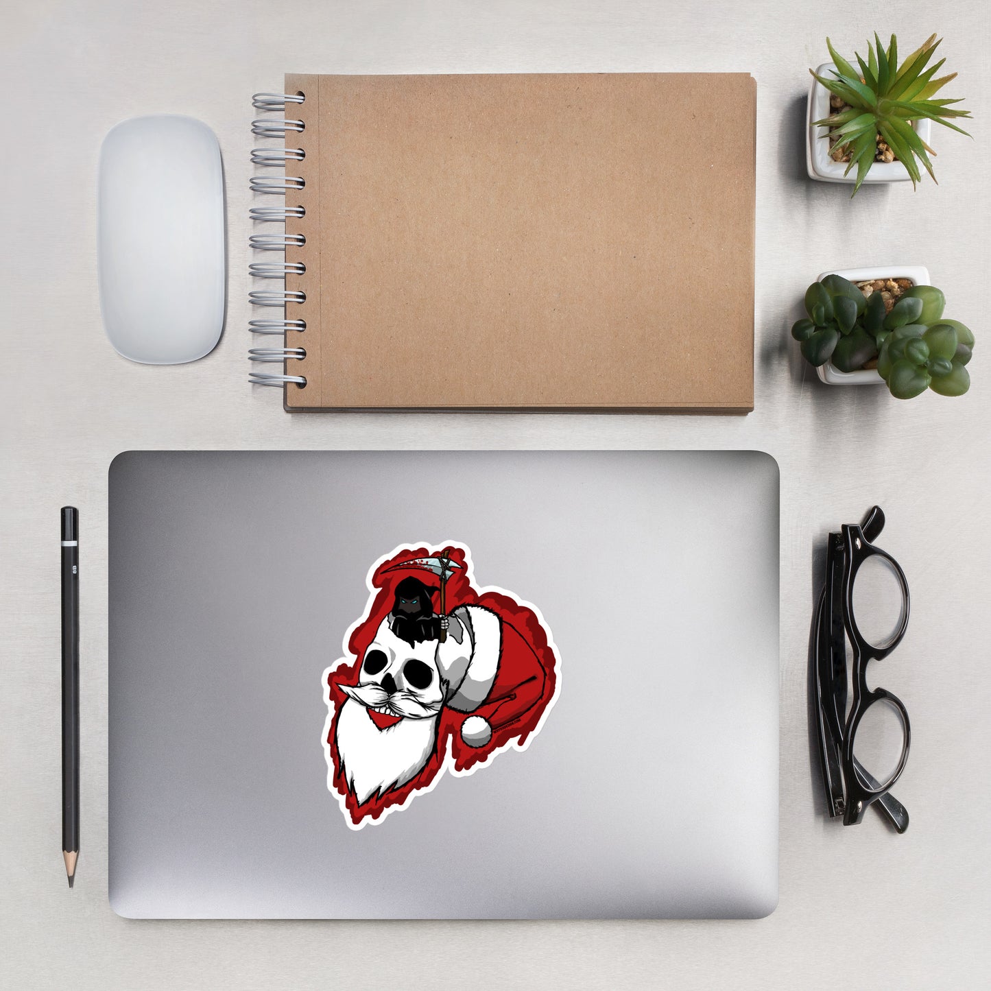 Grim Reaper V Santa - Bubble-free stickers
