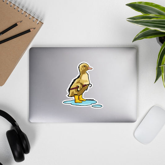 Rainy Day Duckling - Bubble-free stickers