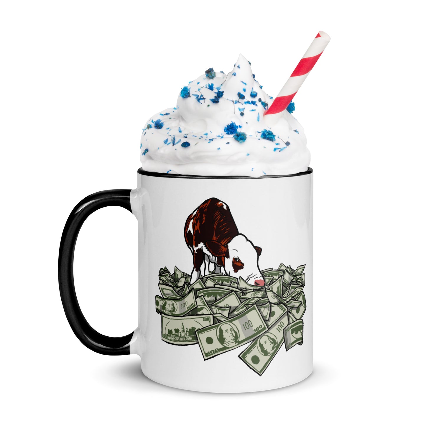 Cash Cow - Mug with Color Inside