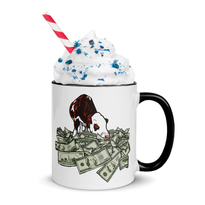 Cash Cow - Mug with Color Inside