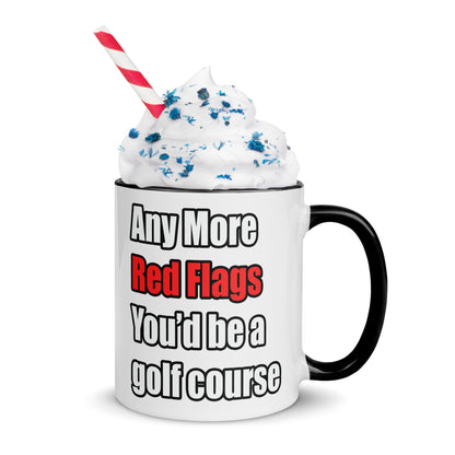 Red Flags - Mug with Color Inside