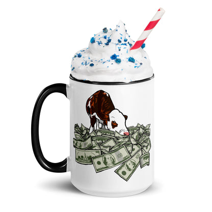 Cash Cow - Mug with Color Inside