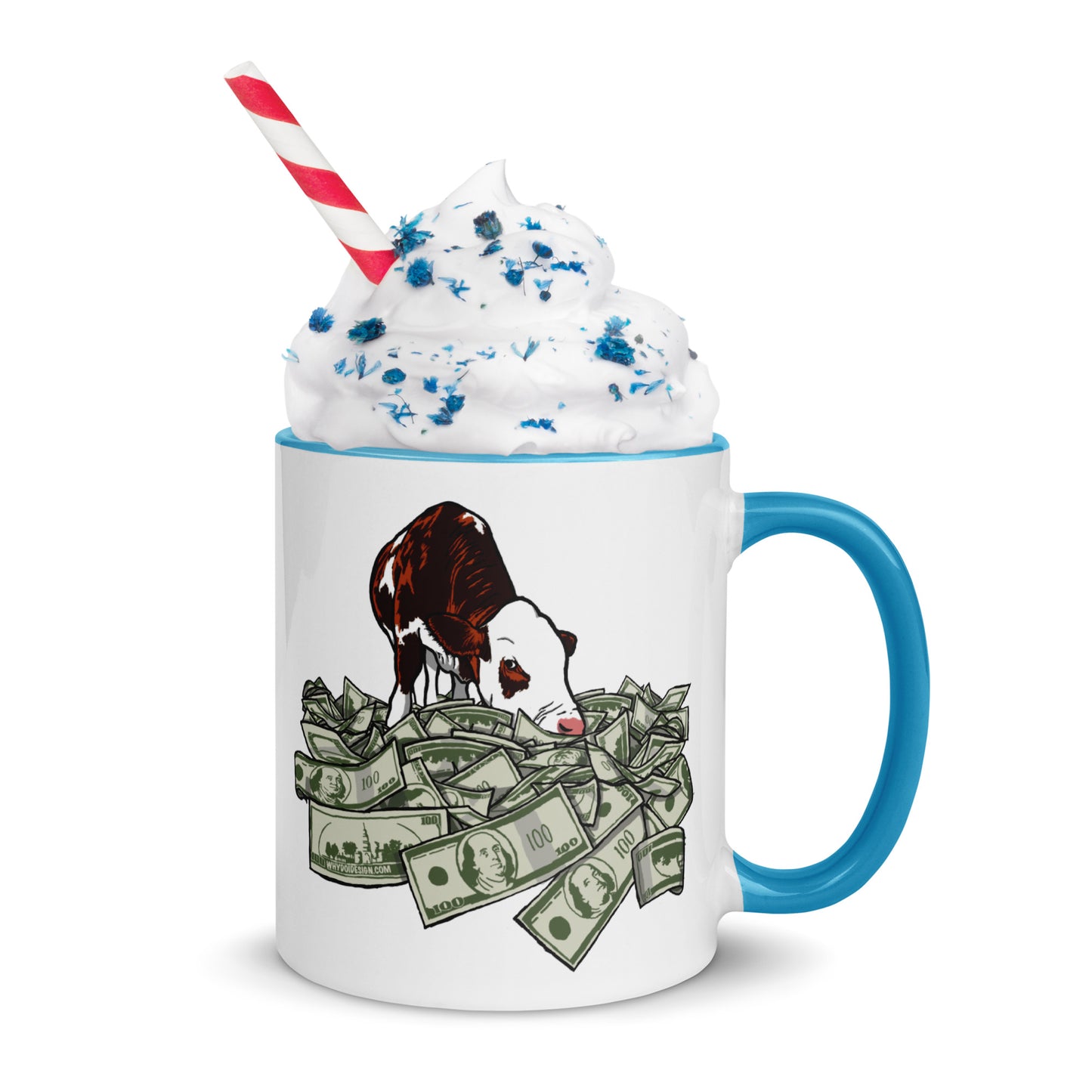 Cash Cow - Mug with Color Inside