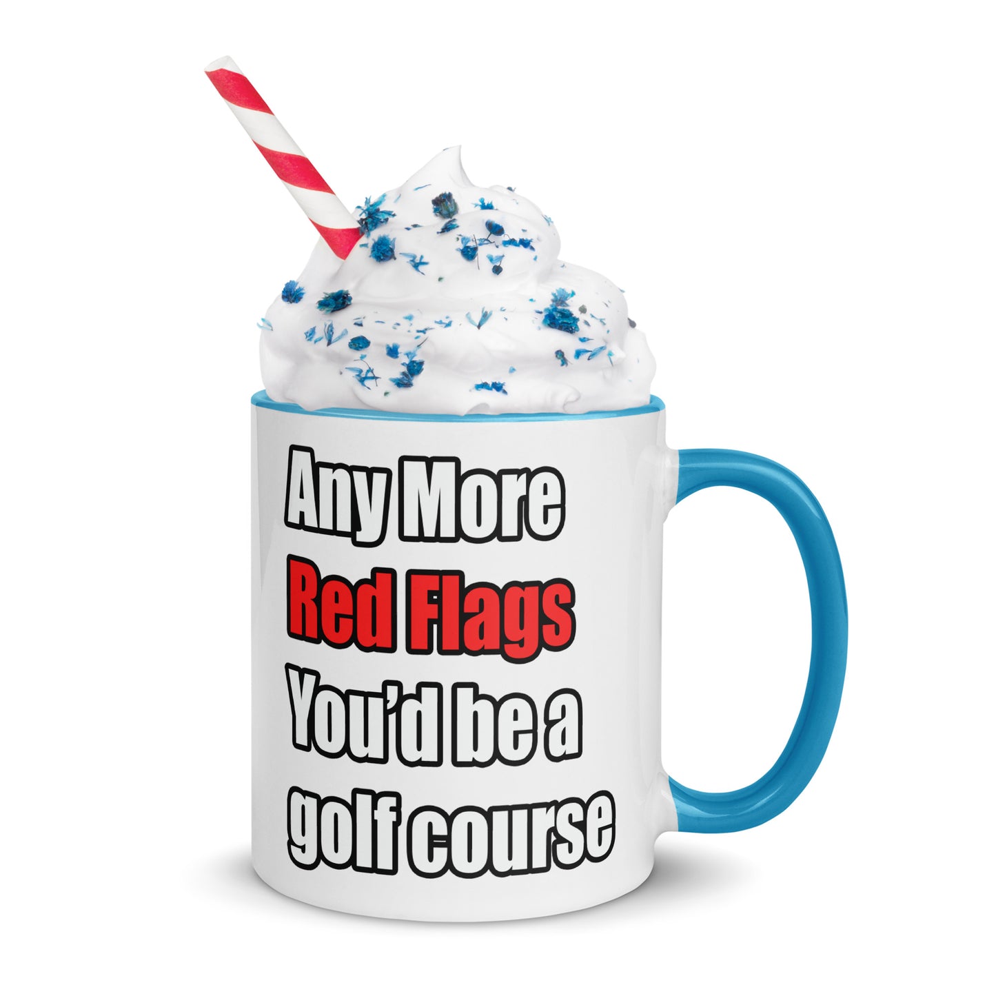 Red Flags - Mug with Color Inside