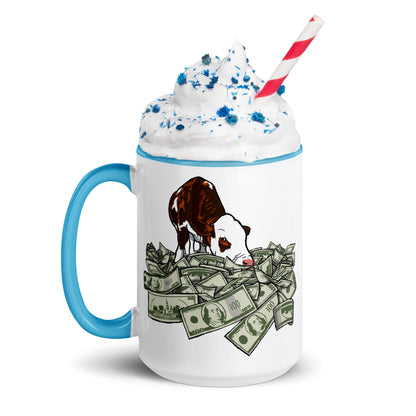 Cash Cow - Mug with Color Inside