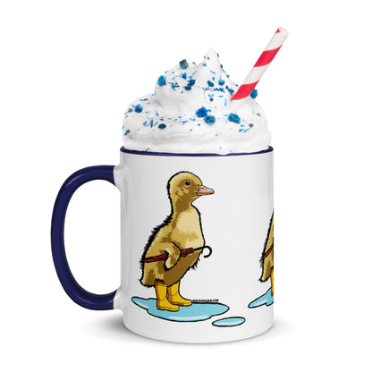 Rainy Day Duckling - Mug with Color Inside