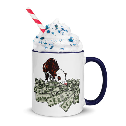 Cash Cow - Mug with Color Inside