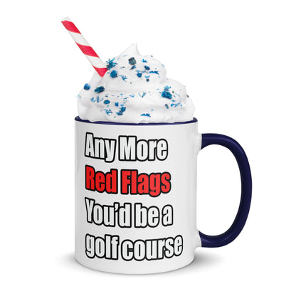 Red Flags - Mug with Color Inside