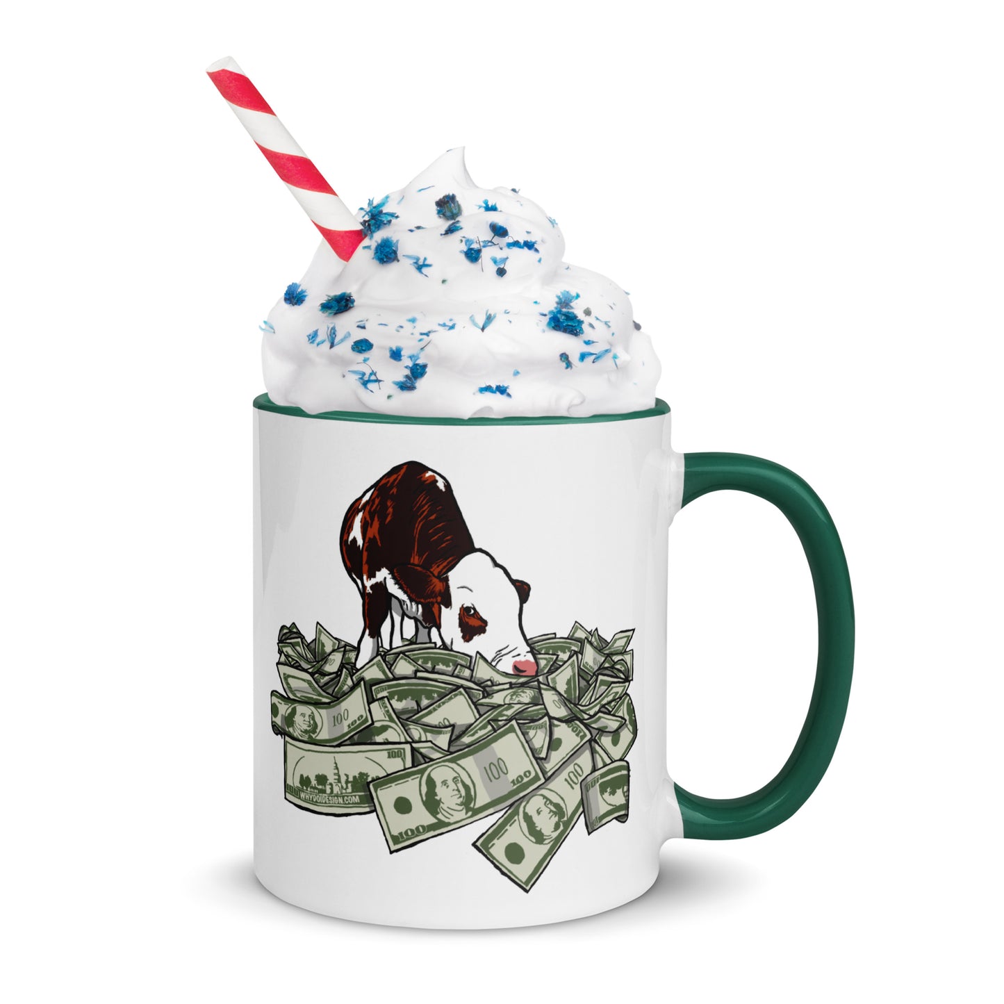 Cash Cow - Mug with Color Inside