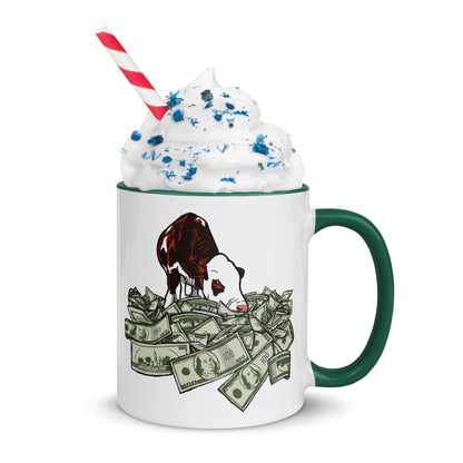 Cash Cow - Mug with Color Inside