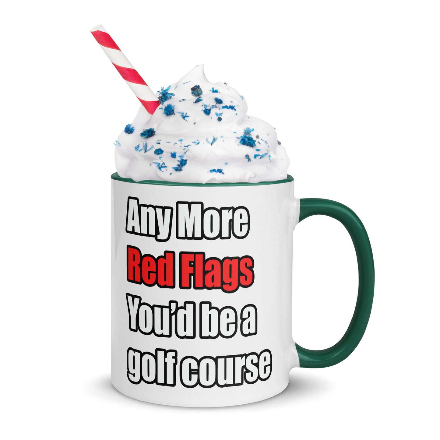 Red Flags - Mug with Color Inside