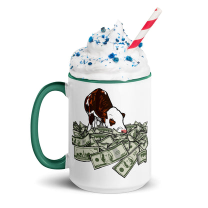 Cash Cow - Mug with Color Inside