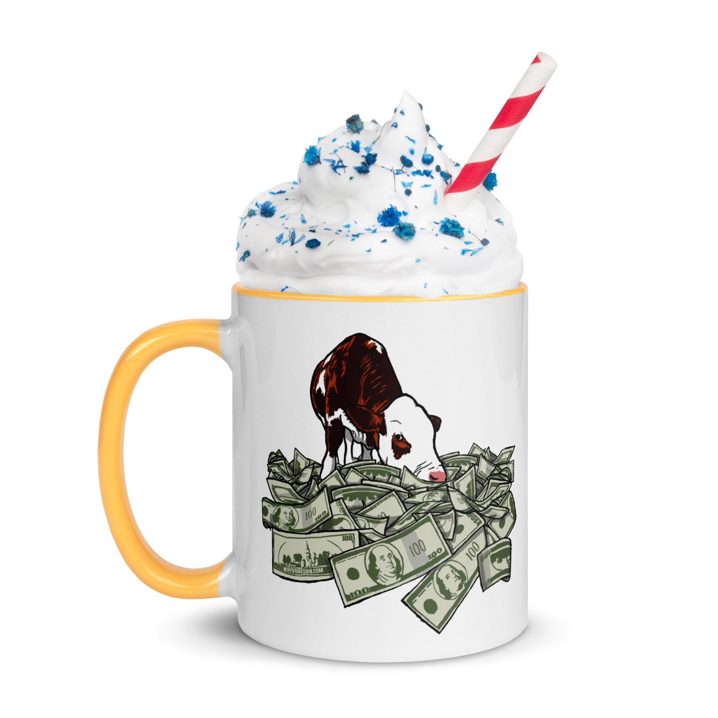 Cash Cow - Mug with Color Inside