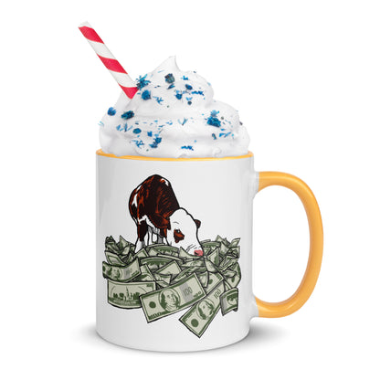 Cash Cow - Mug with Color Inside