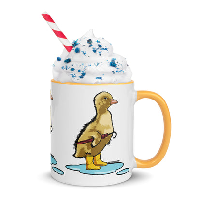 Rainy Day Duckling - Mug with Color Inside