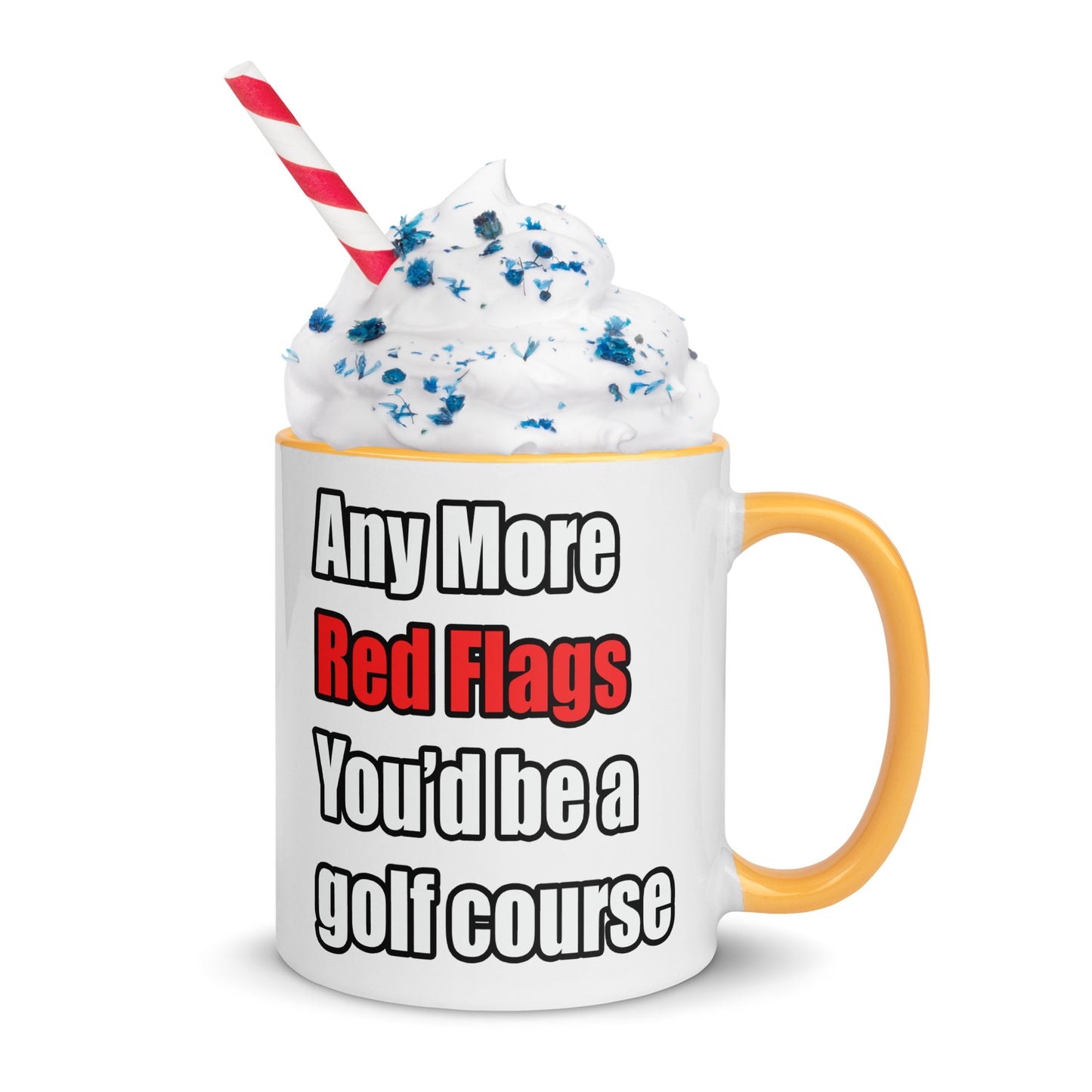 Red Flags - Mug with Color Inside