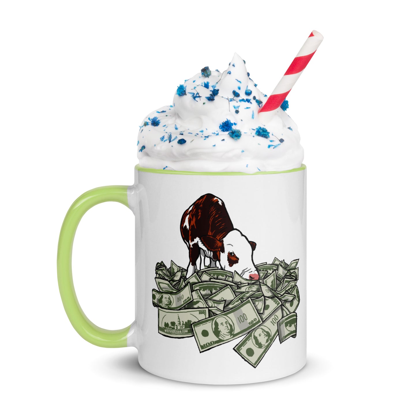 Cash Cow - Mug with Color Inside