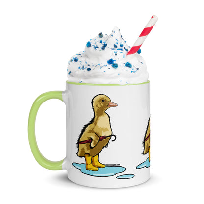 Rainy Day Duckling - Mug with Color Inside