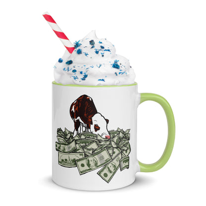 Cash Cow - Mug with Color Inside