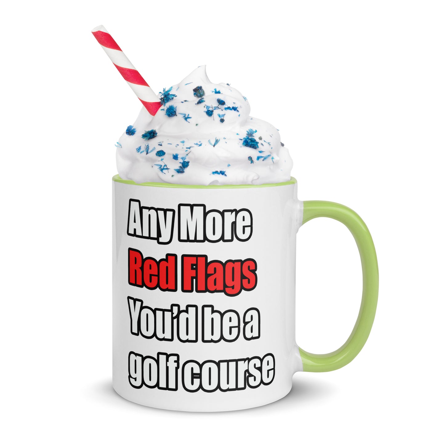 Red Flags - Mug with Color Inside