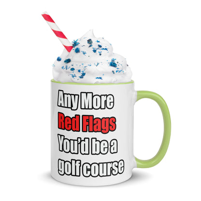 Red Flags - Mug with Color Inside