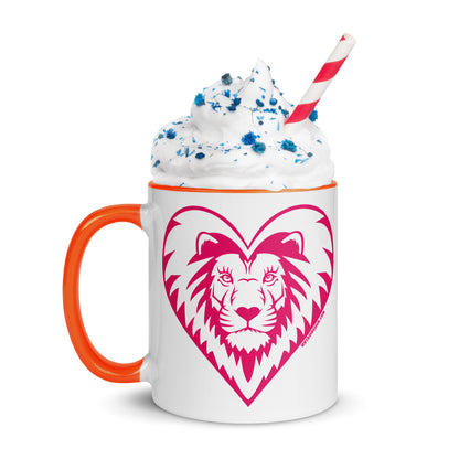 Love Lion - Mug with Color Inside