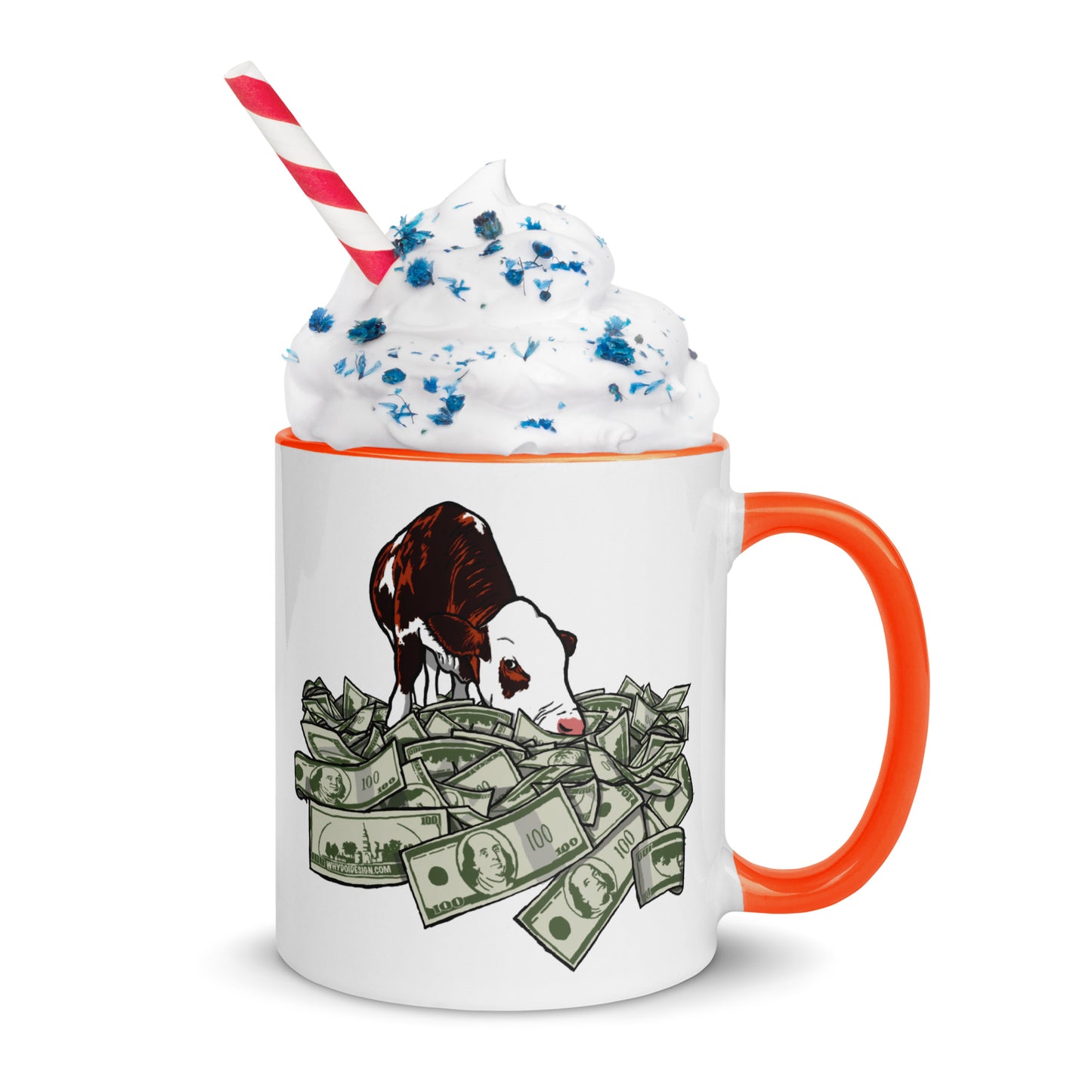 Cash Cow - Mug with Color Inside