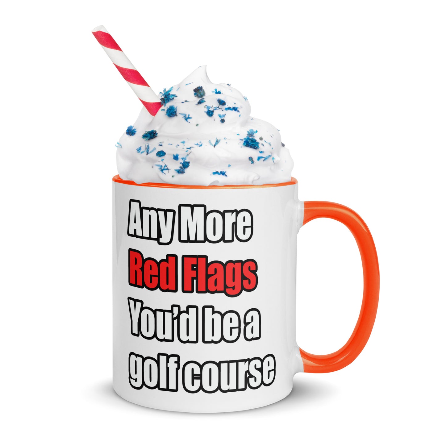 Red Flags - Mug with Color Inside