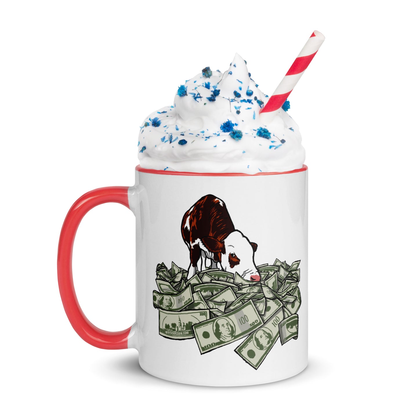 Cash Cow - Mug with Color Inside