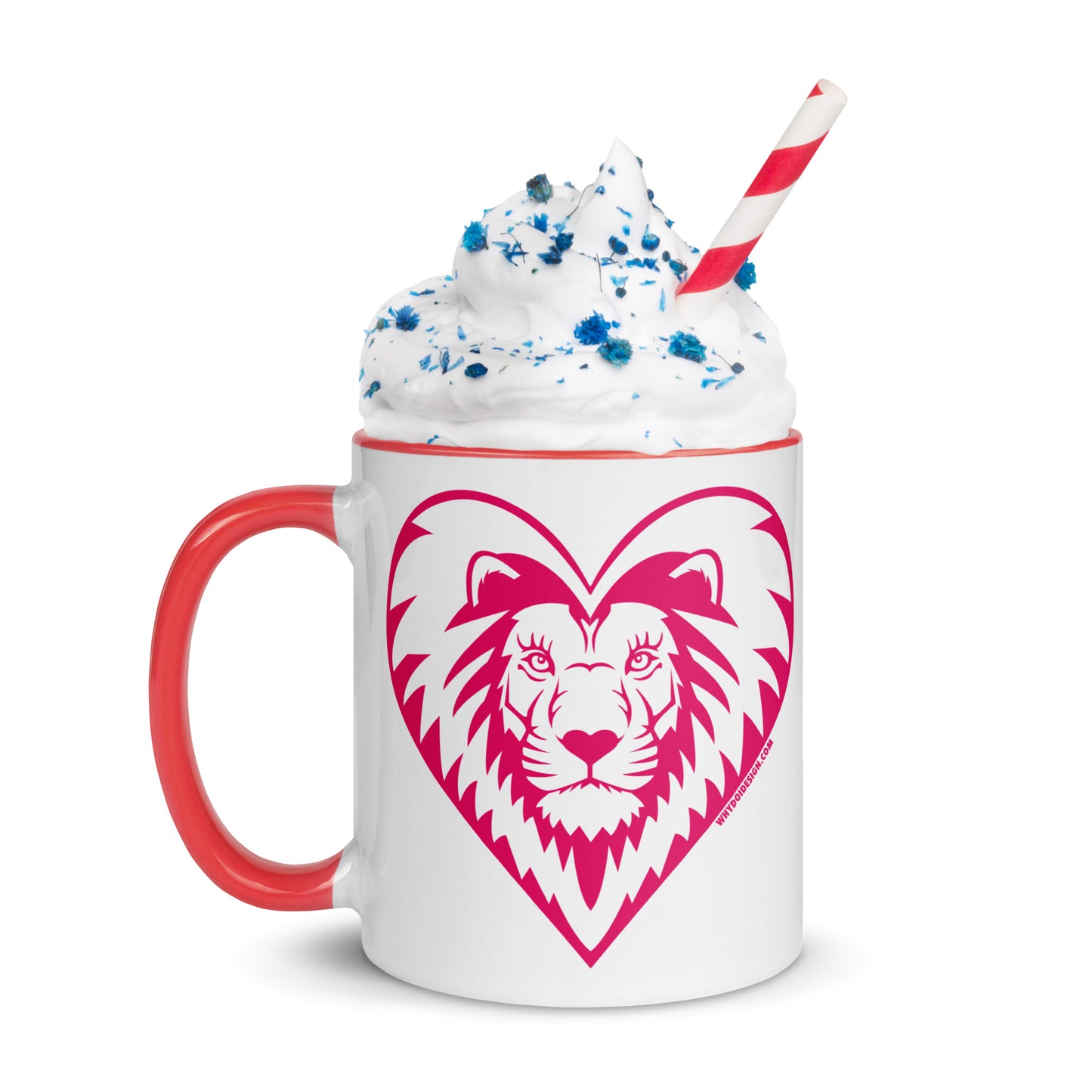 Love Lion - Mug with Color Inside