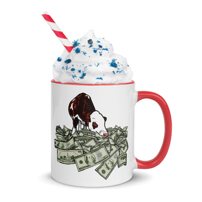 Cash Cow - Mug with Color Inside