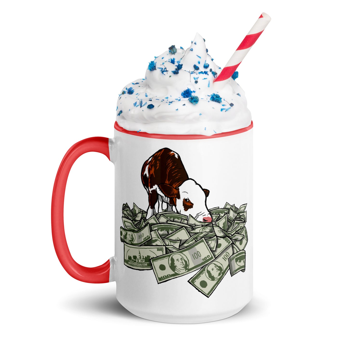 Cash Cow - Mug with Color Inside