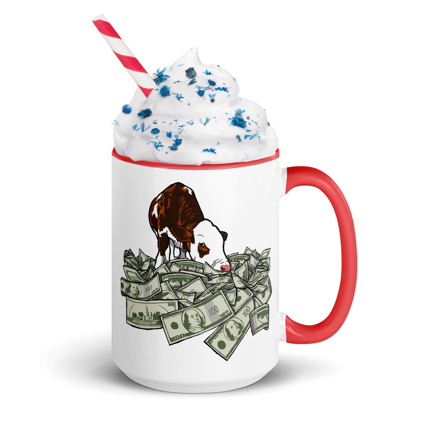 Cash Cow - Mug with Color Inside