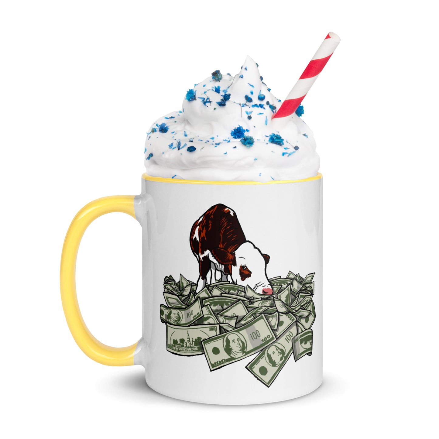 Cash Cow - Mug with Color Inside