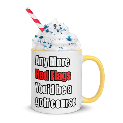 Red Flags - Mug with Color Inside